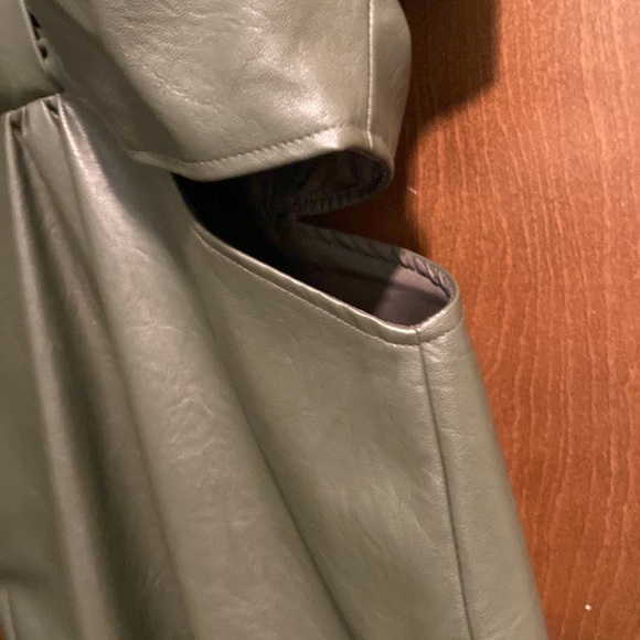 NWT Vegan Leather Dress with Cutouts - Picture 7 of 9